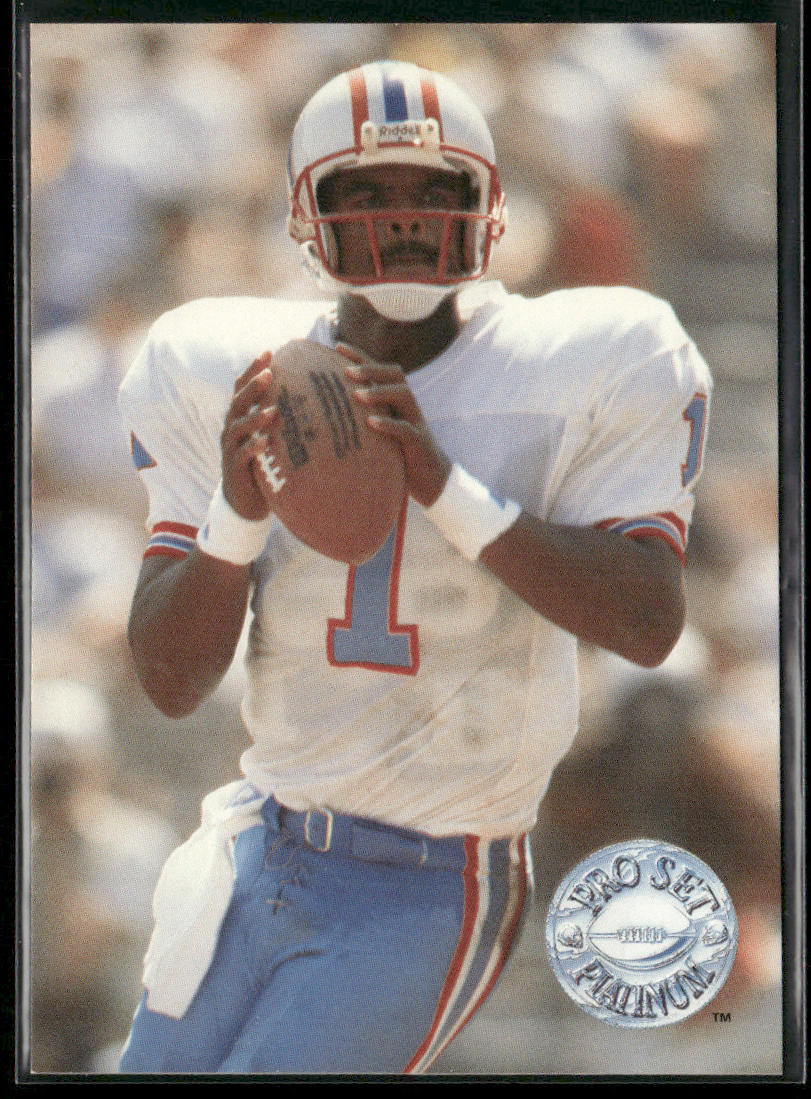 Warren Moon 1991 Pro Set Platinum #40 Houston Oilers