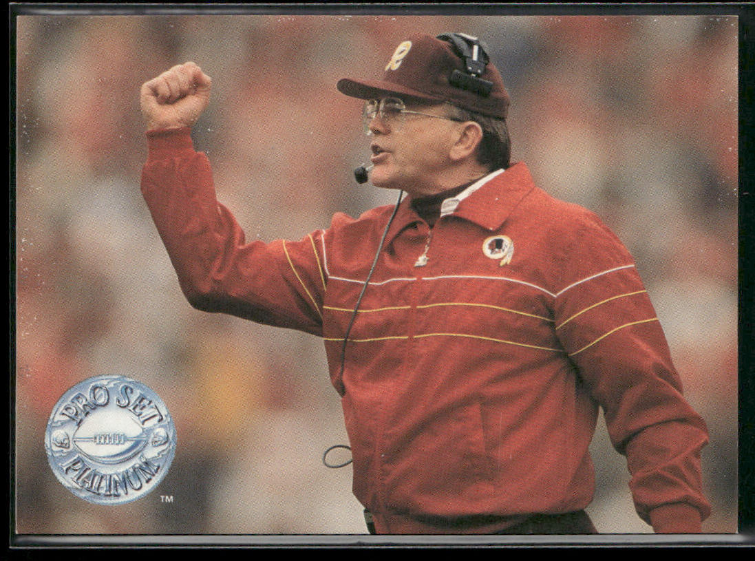 Joe Gibbs 1991 Pro Set Platinum #284 Washington Redskins