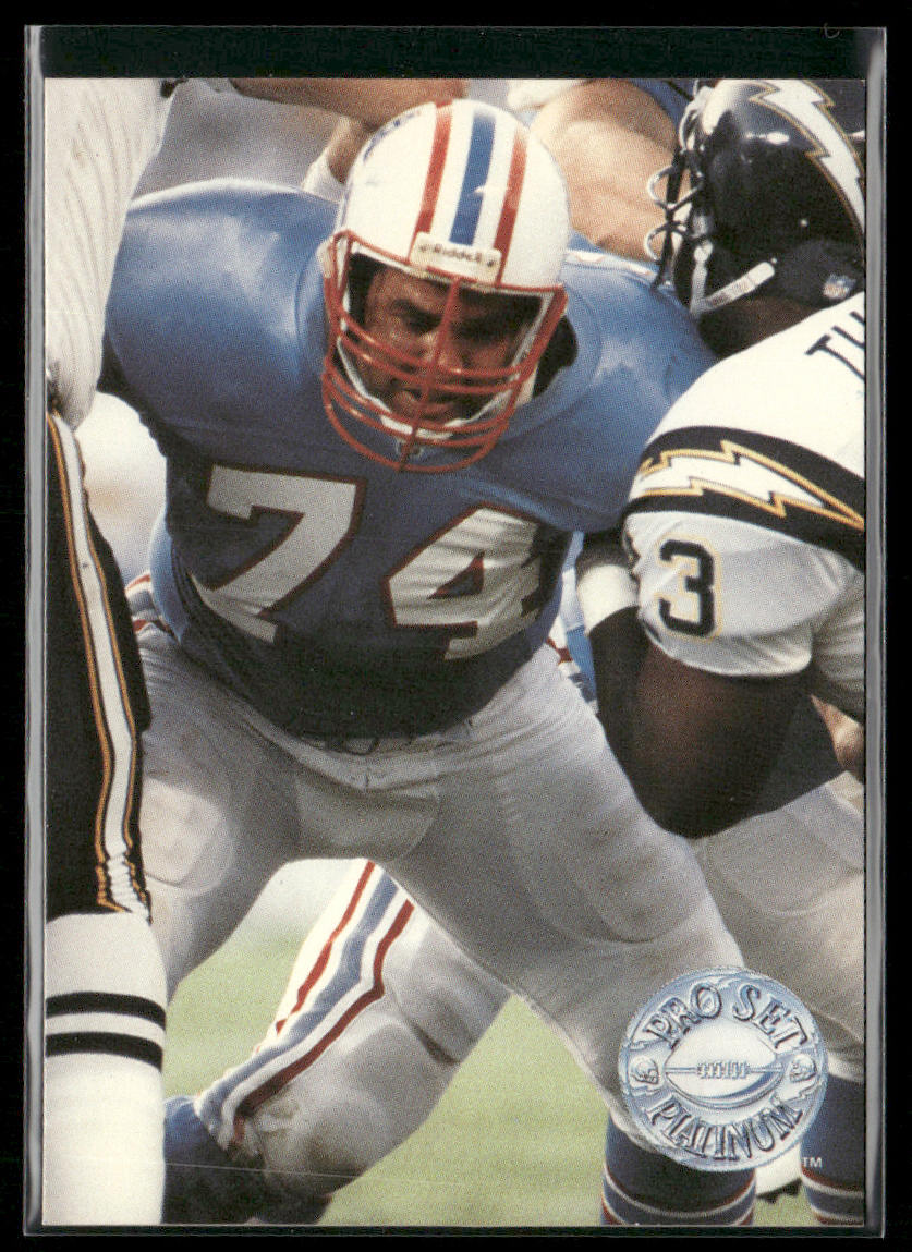 Bruce Matthews 1991 Pro Set Platinum #197 Houston Oilers