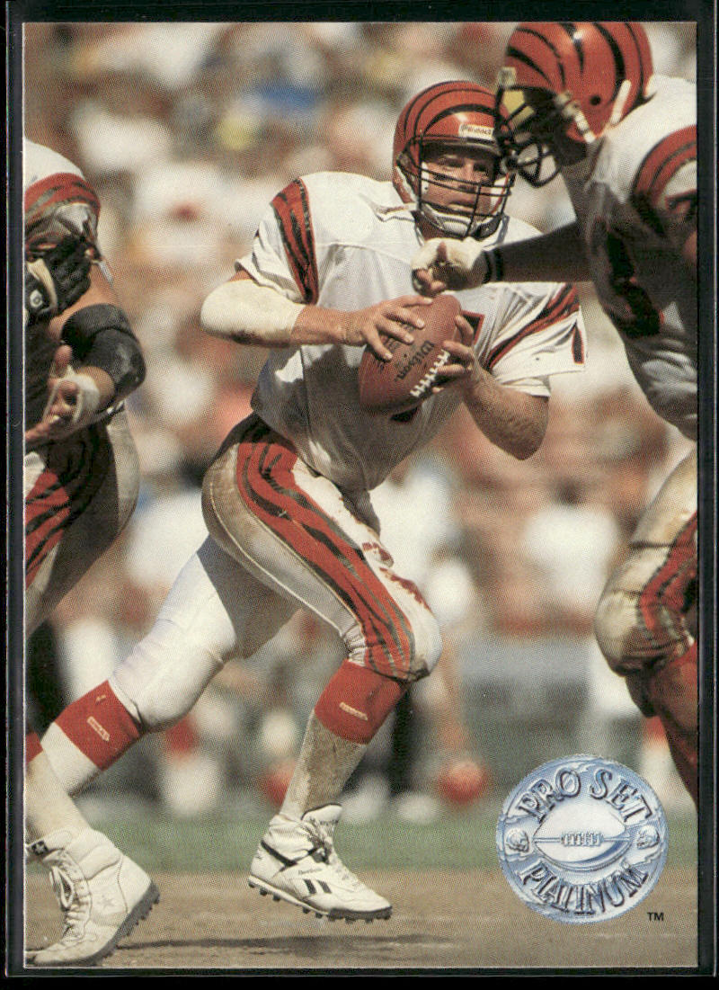 Boomer Esiason 1991 Pro Set Platinum #16 Cincinnati Bengals front