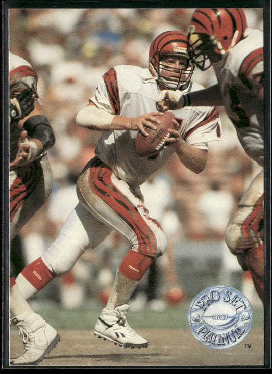 Boomer Esiason 1991 Pro Set Platinum #16 Cincinnati Bengals front