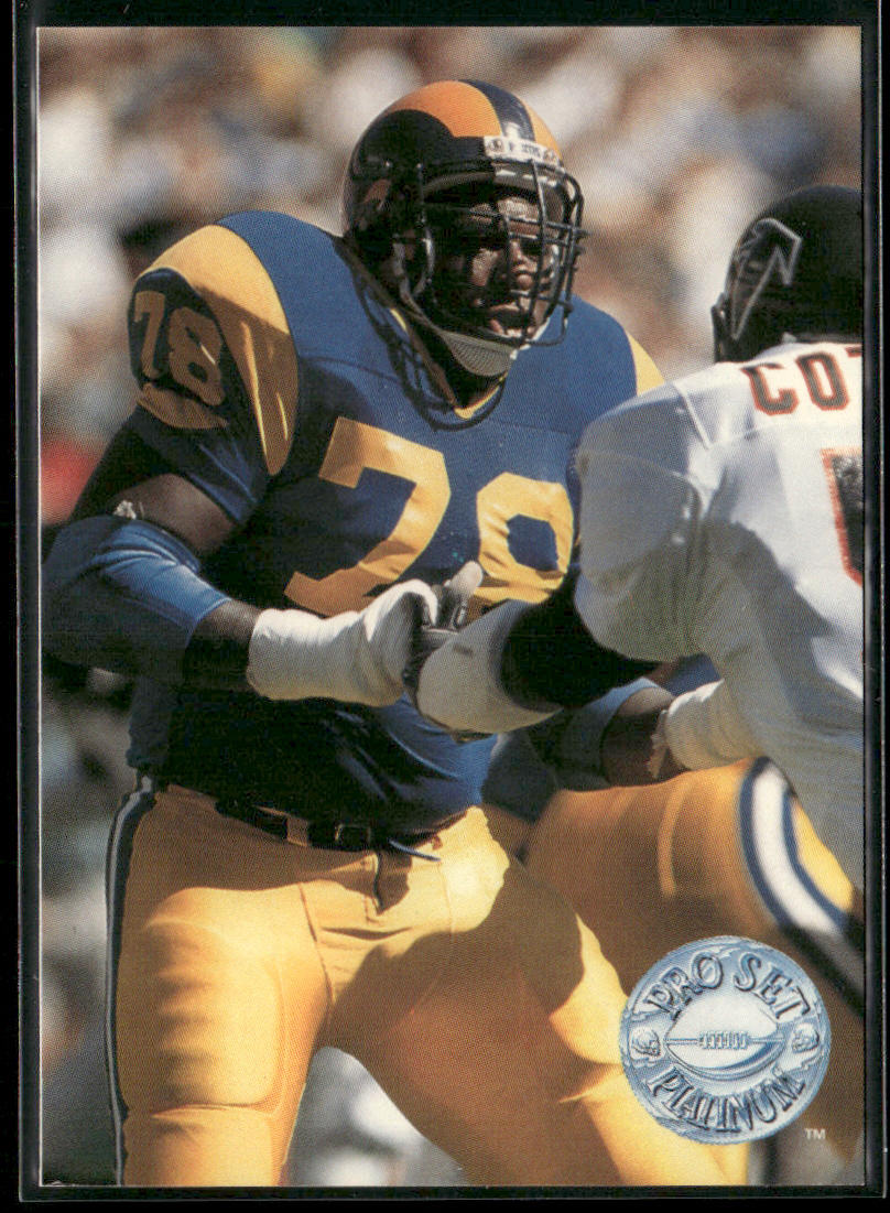 Jackie Slater 1991 Pro Set Platinum #57 Los Angeles Rams