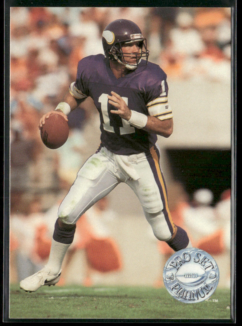 Wade Wilson 1991 Pro Set Platinum #68 Minnesota Vikings