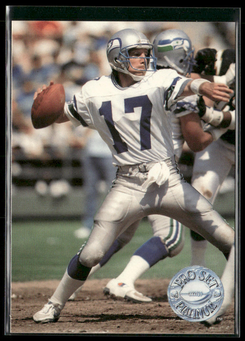 Dave Krieg 1991 Pro Set Platinum #112 Seattle Seahawks