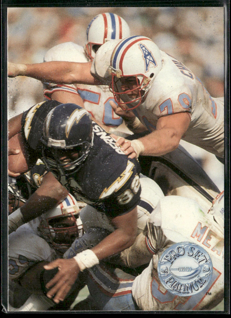 Ray Childress 1991 Pro Set Platinum #44 Houston Oilers