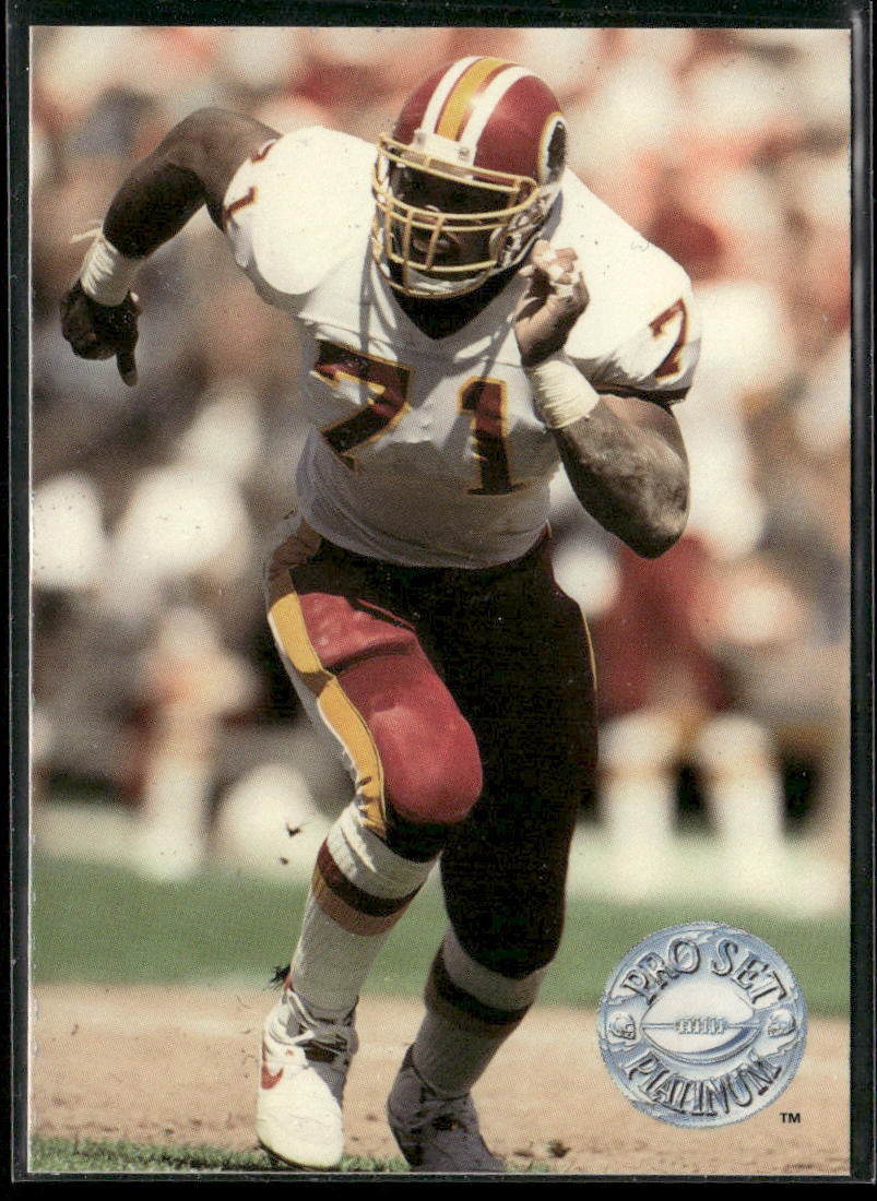 Charles Mann 1991 Pro Set Platinum #127 Washington Redskins