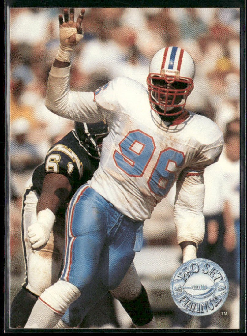 Sean Jones 1991 Pro Set Platinum #43 Houston Oilers
