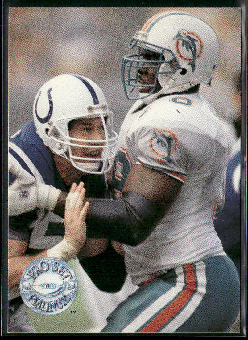 Richmond Webb 1991 Pro Set Platinum #64 Miami Dolphins
