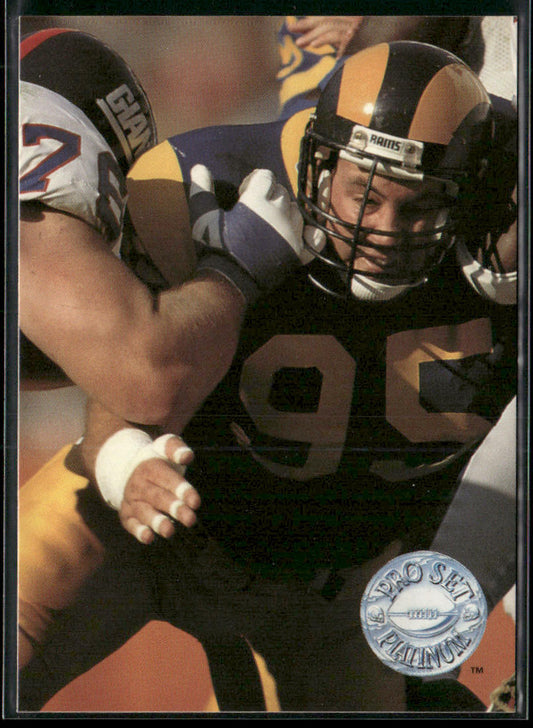 Mike Piel 1991 Pro Set Platinum #60 Los Angeles Rams front