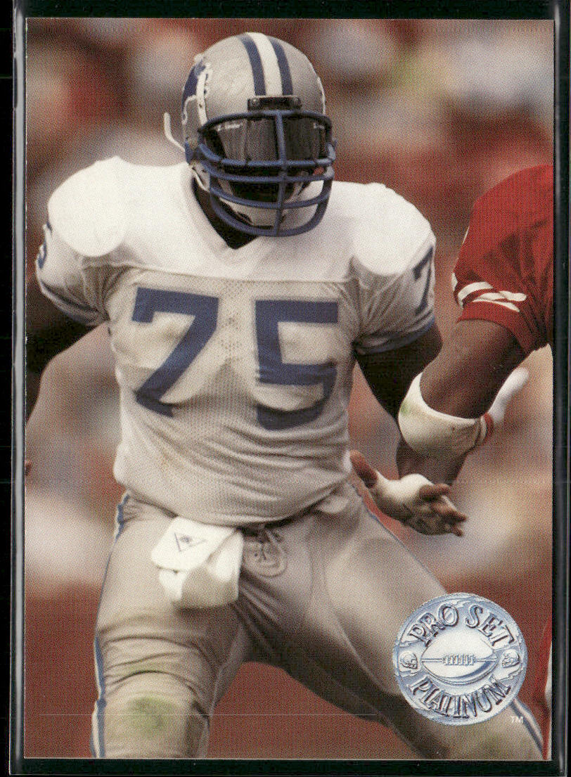 Lomas Brown 1991 Pro Set Platinum #186 Detroit Lions