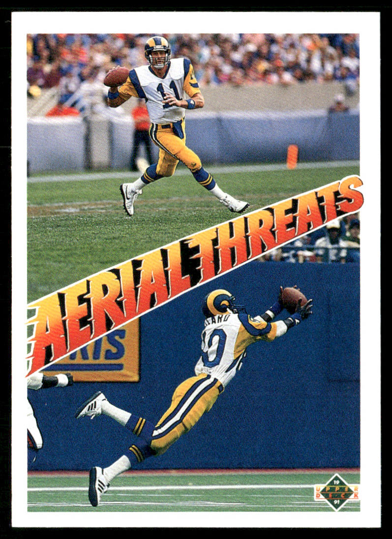 Jim Everett / Henry Ellard 1991 Upper Deck #30 Los Angeles Rams