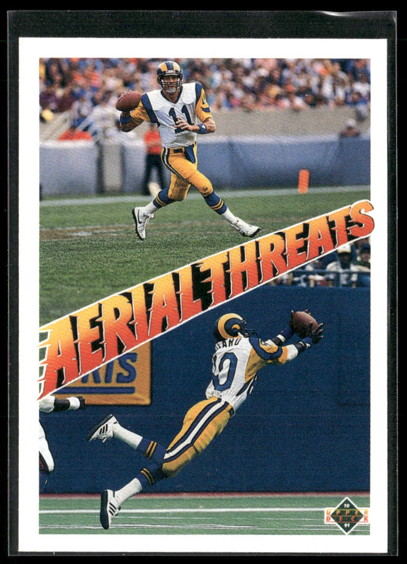 Jim Everett / Henry Ellard 1991 Upper Deck #30c Los Angeles Rams