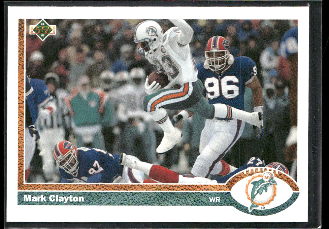 Mark Clayton 1991 Upper Deck #175b Miami Dolphins