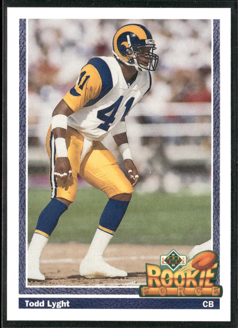 Todd Lyght 1991 Upper Deck #648 Los Angeles Rams