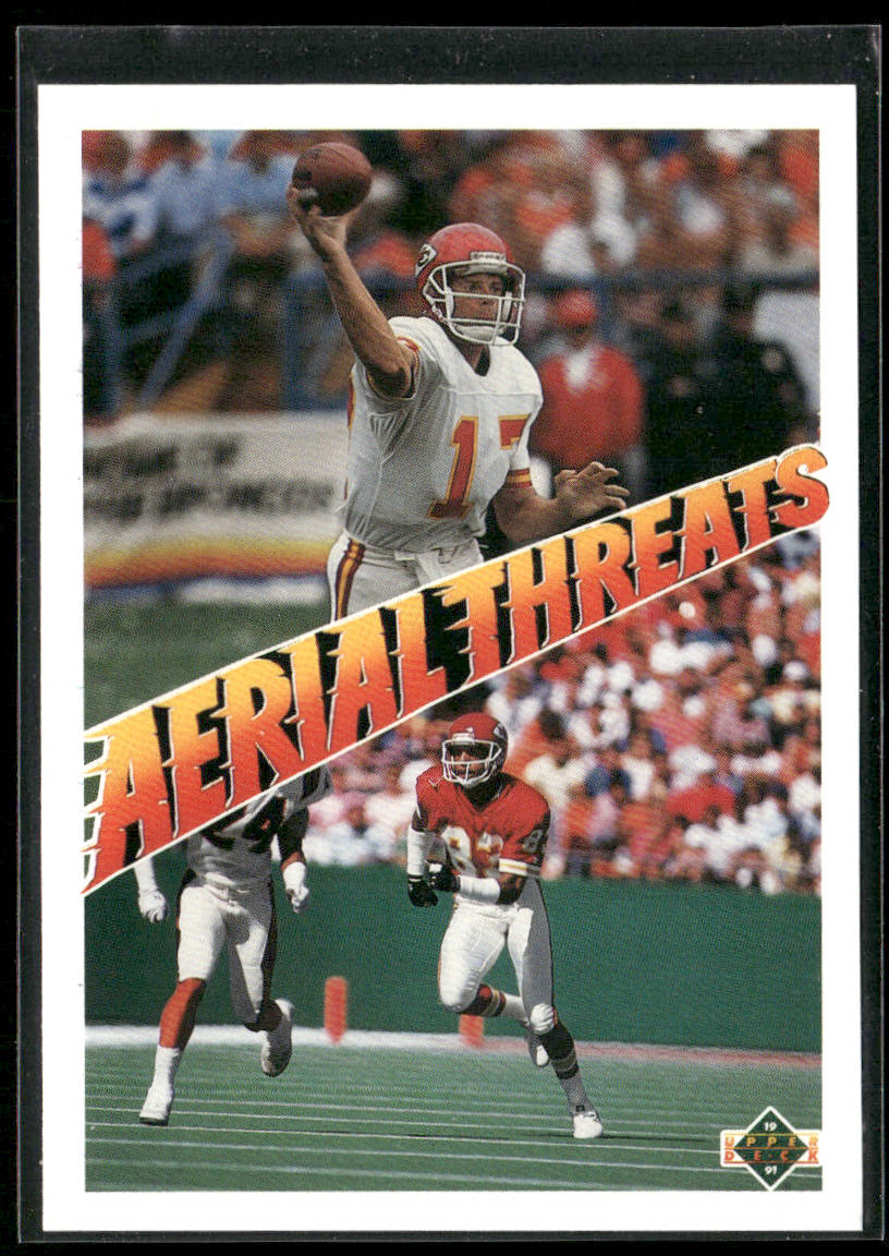 Steve DeBerg / Stephone Paige 1991 Upper Deck #32c Kansas City Chiefs