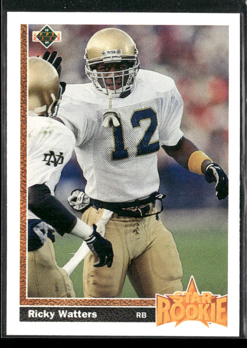 Ricky Watters 1991 Upper Deck #9 RC San Francisco 49ers