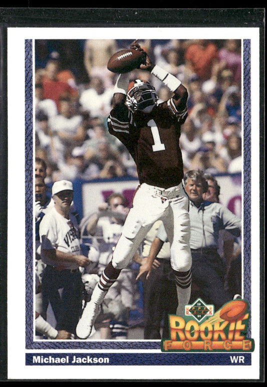 Michael Jackson 1991 Upper Deck #610b RC Cleveland Browns