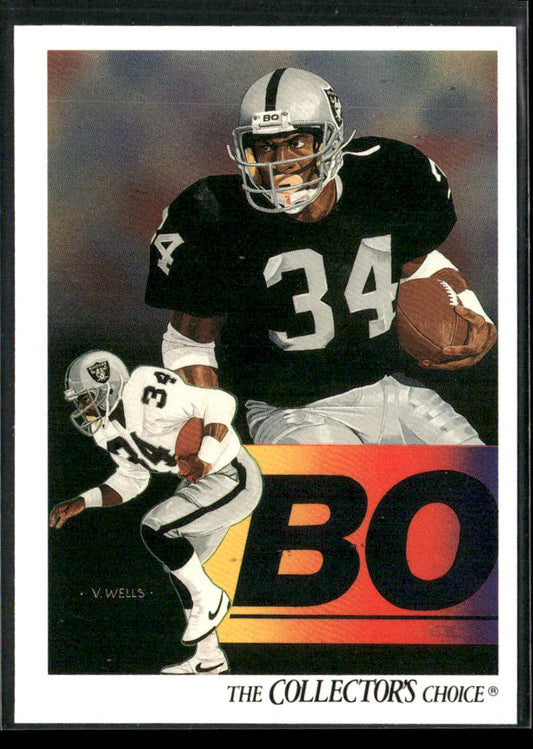 Bo Jackson 1991 Upper Deck #93c Los Angeles Raiders front