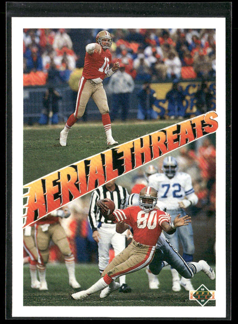 Joe Montana / Jerry Rice 1991 Upper Deck #35b San Francisco 49ers