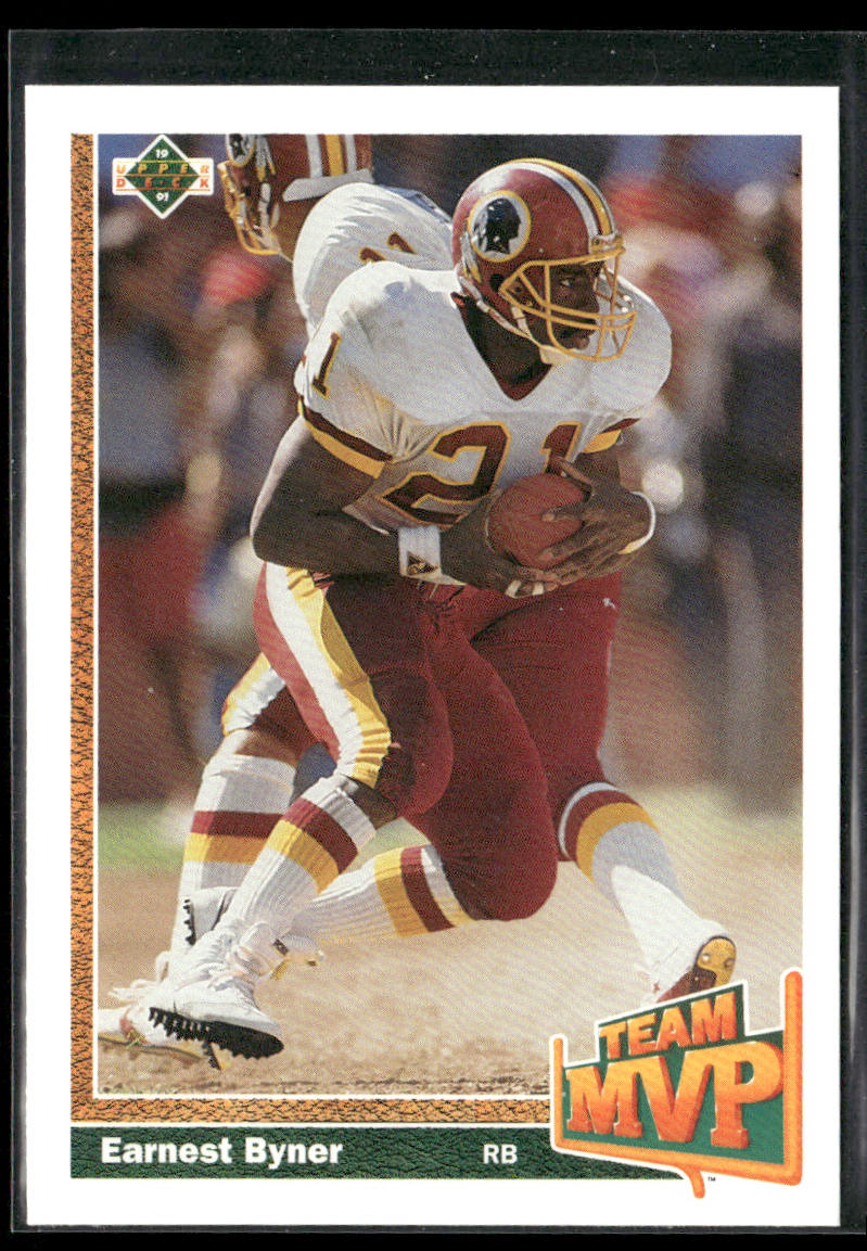 Earnest Byner 1991 Upper Deck #478b Washington Redskins