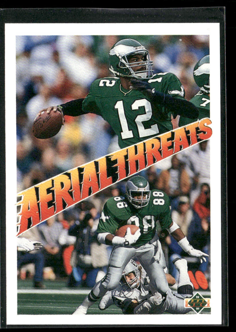 Randall Cunningham / Keith Jackson 1991 Upper Deck #31c Philadelphia Eagles