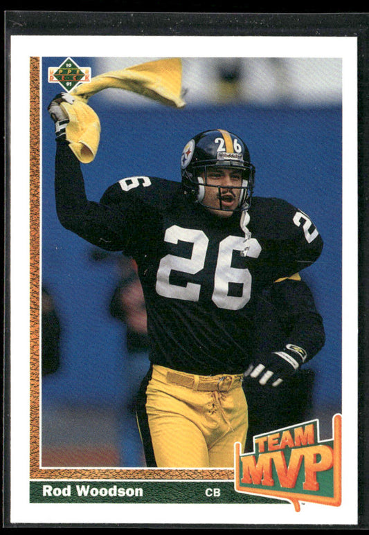 Rod Woodson 1991 Upper Deck #473b Pittsburgh Steelers