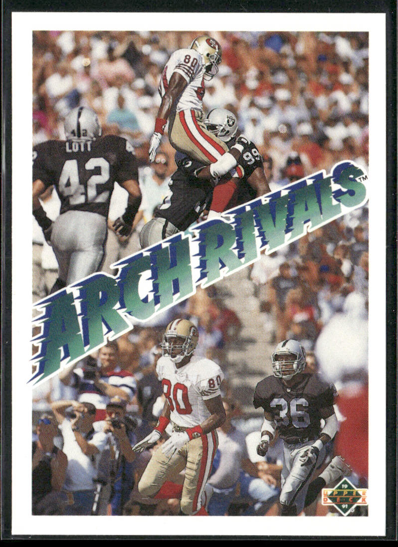 Jerry Rice / Terry McDaniel 1991 Upper Deck #655b