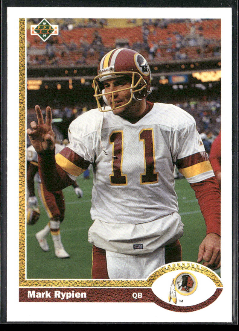Mark Rypien 1991 Upper Deck #280b Washington Redskins