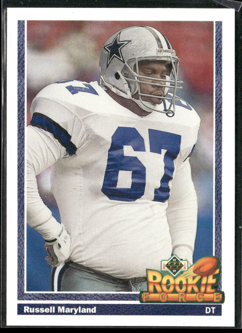 Russell Maryland 1991 Upper Deck #636b Dallas Cowboys