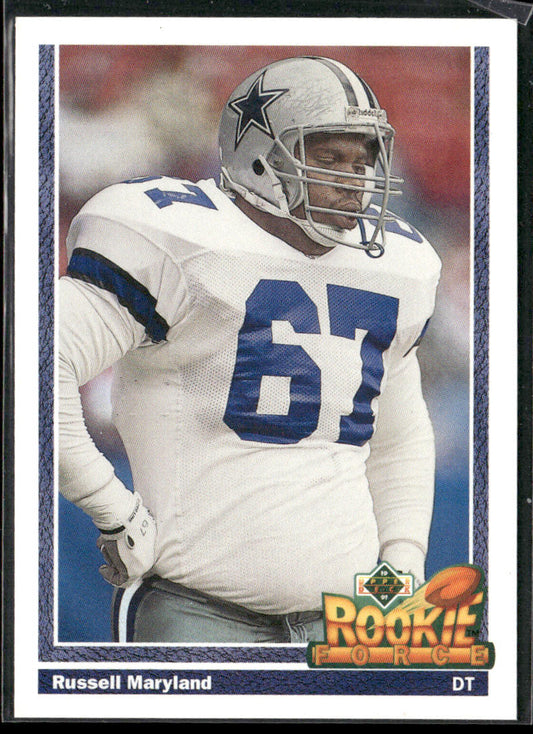 Russell Maryland 1991 Upper Deck #636b Dallas Cowboys