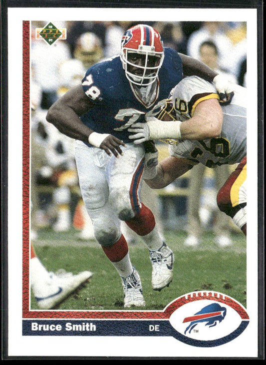Bruce Smith 1991 Upper Deck #174 Buffalo Bills front