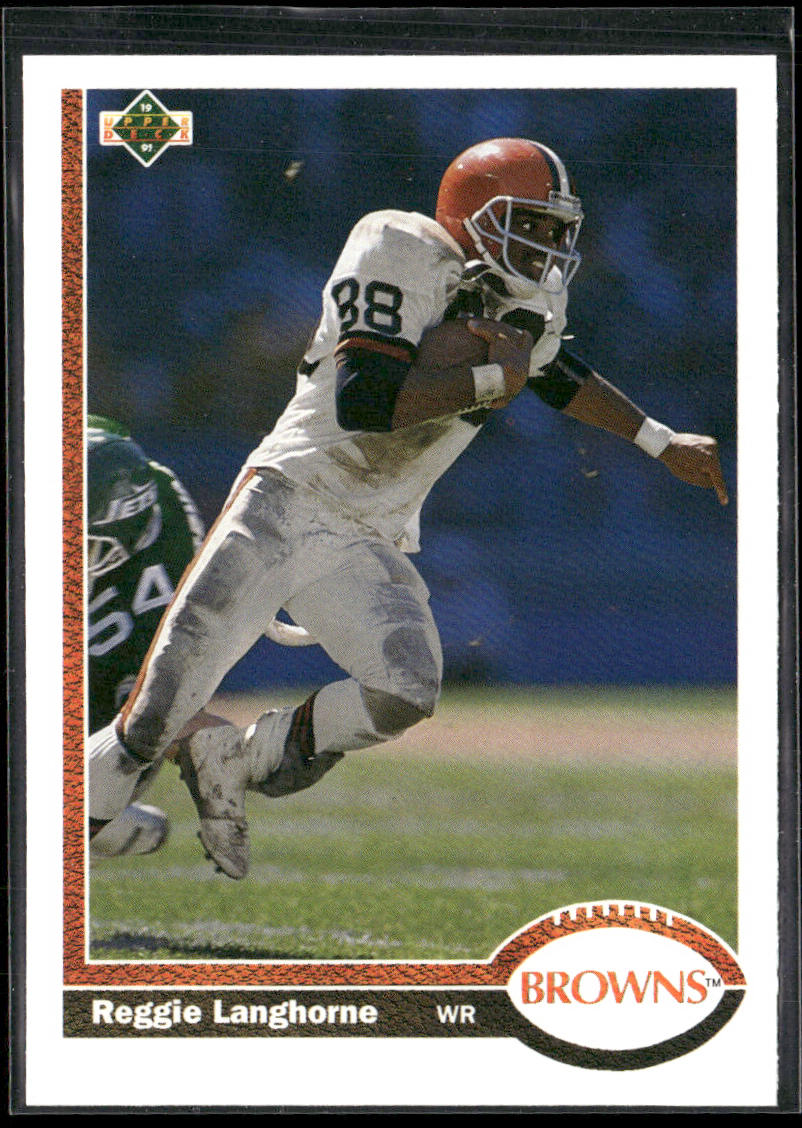 Reggie Langhorne 1991 Upper Deck #241b Cleveland Browns