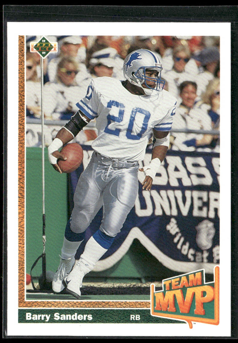 Barry Sanders 1991 Upper Deck #458b Detroit Lions