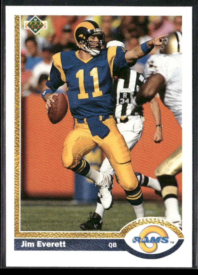 Jim Everett 1991 Upper Deck #164 Los Angeles Rams front