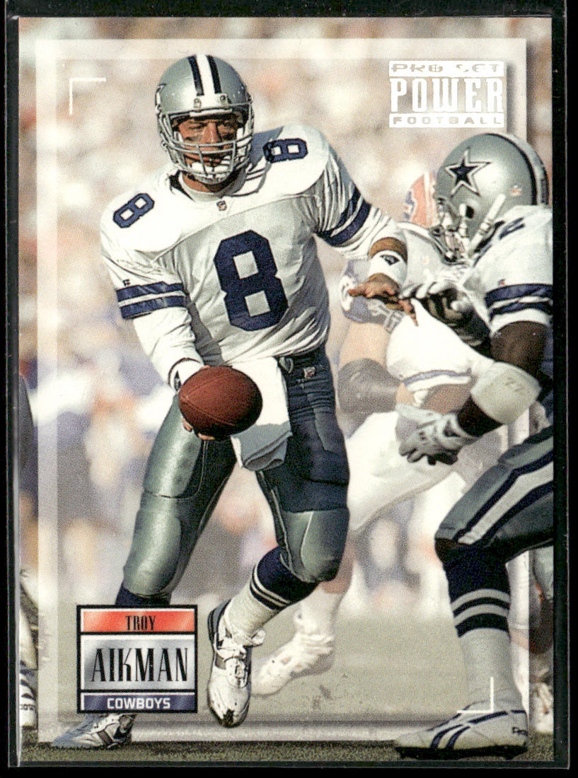 Troy Aikman 1993 Pro Set Power #8 Dallas Cowboys