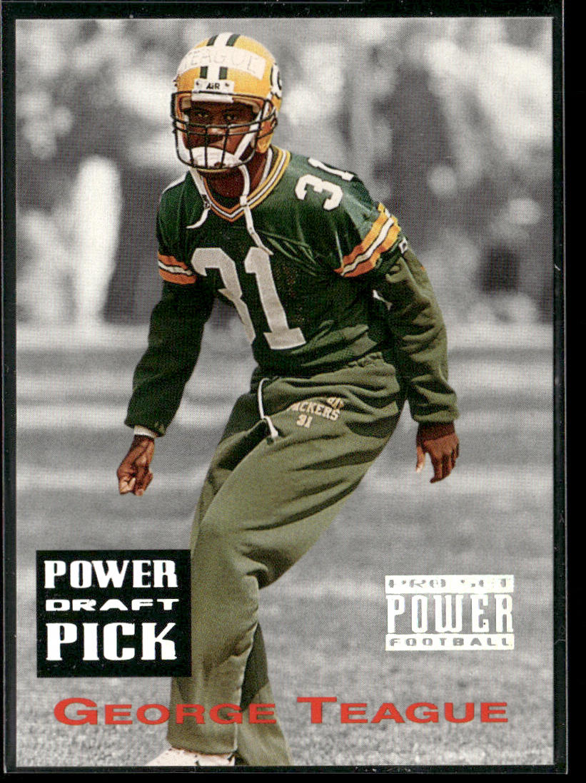 George Teague 1993 Pro Set Power Draft Picks Gold #PDP90 Green Bay Packers