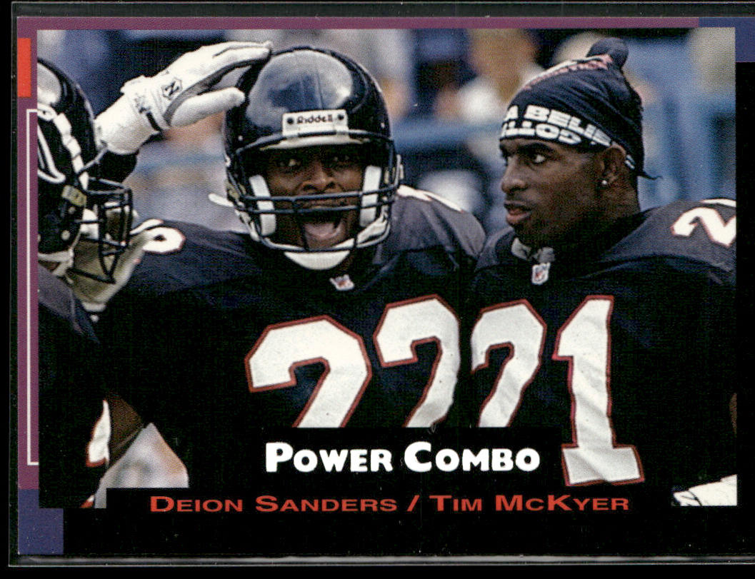 Deion Sanders / Tim McKyer 1993 Pro Set Power Combos #4 Atlanta Falcons