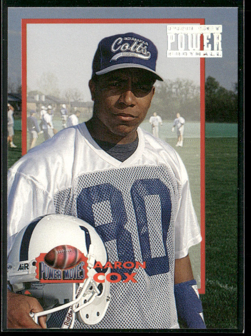 Aaron Cox 1993 Pro Set Power Power Moves #PM9 Indianapolis Colts