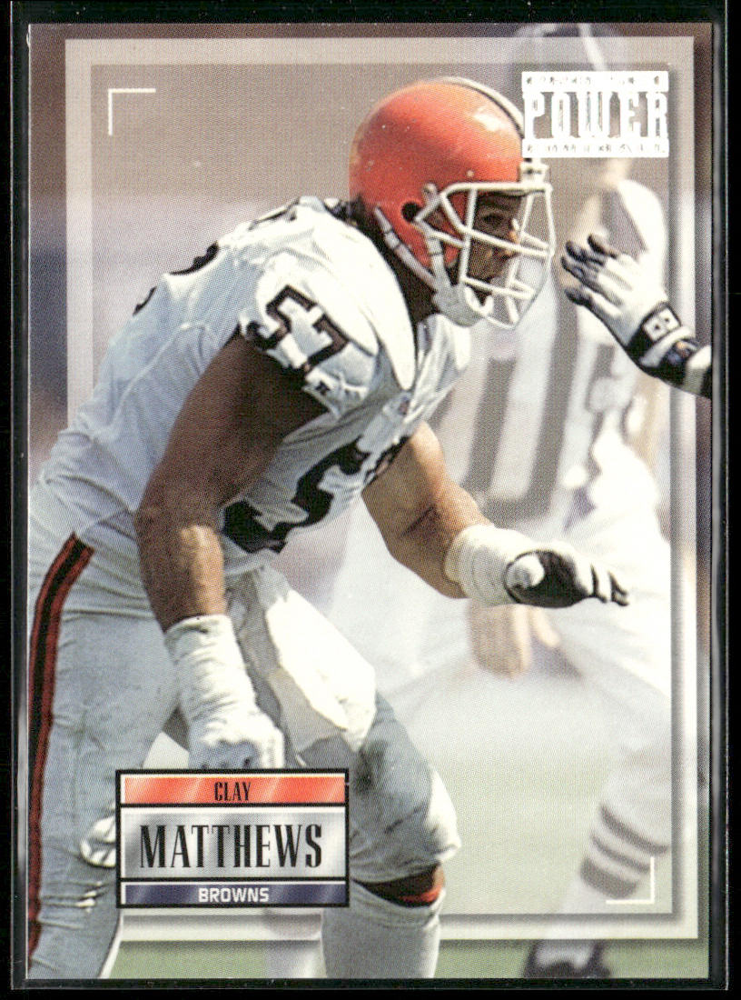 Clay Matthews 1993 Pro Set Power #157 Cleveland Browns