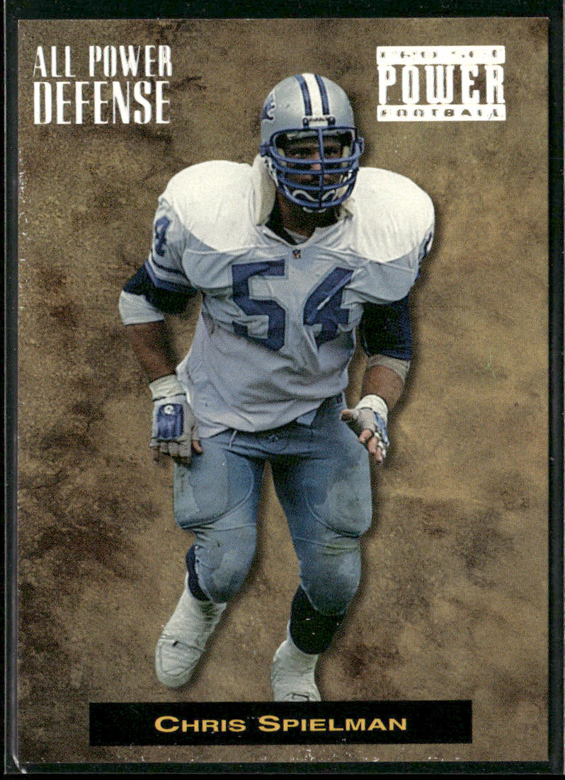 Chris Spielman 1993 Pro Set Power All-Power Defense #APD23 Detroit Lions