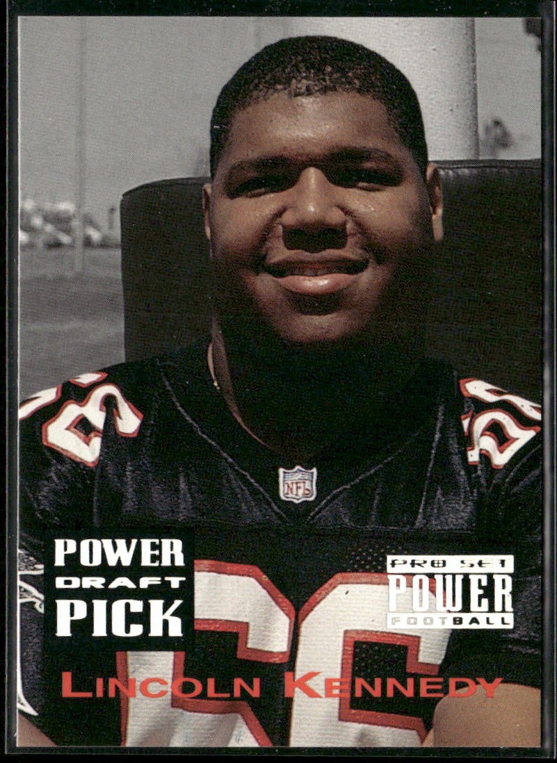 Lincoln Kennedy 1993 Pro Set Power Draft Picks #PDP10b Atlanta Falcons