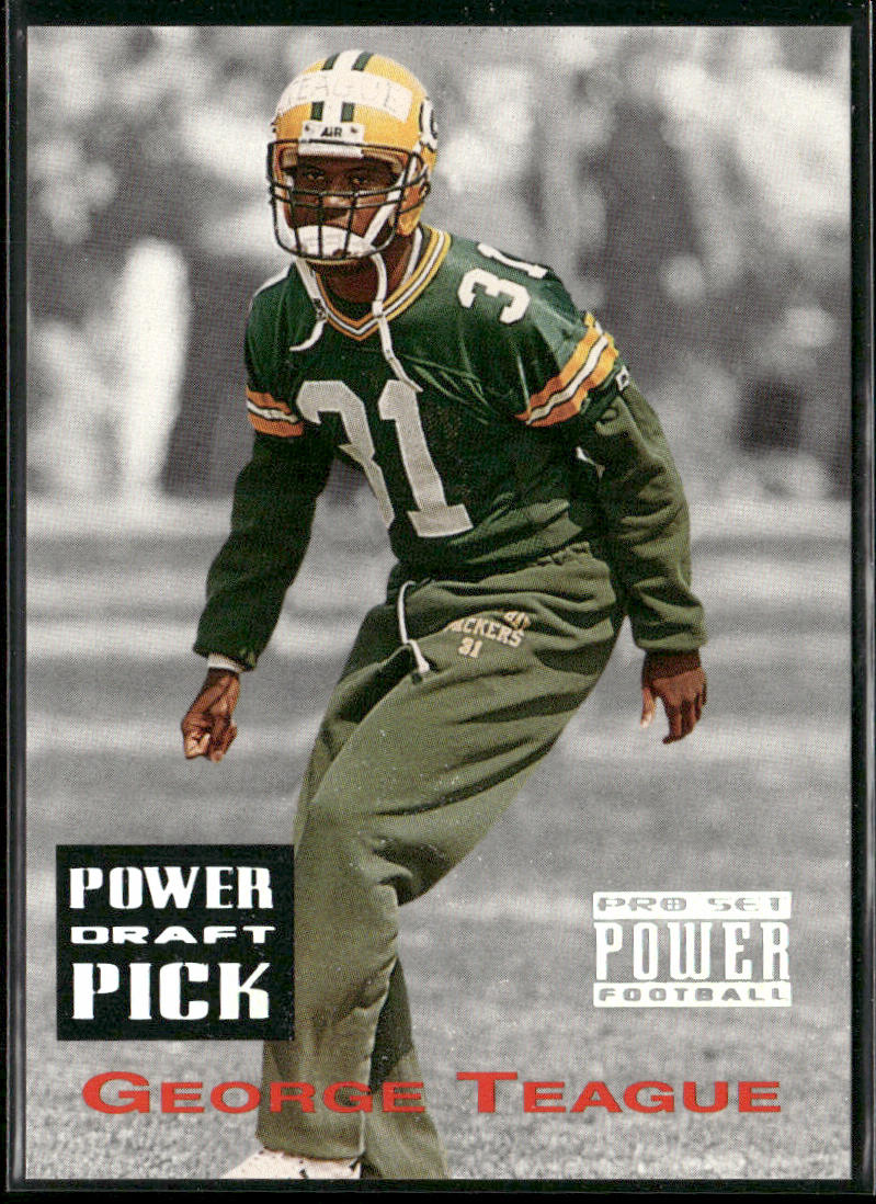 George Teague 1993 Pro Set Power Draft Picks #PDP90 Green Bay Packers