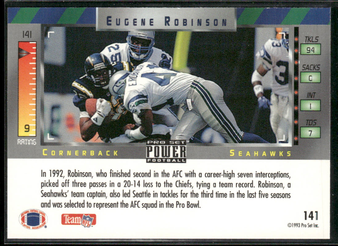 Eugene Robinson 1993 Pro Set Power #141 Seattle Seahawks