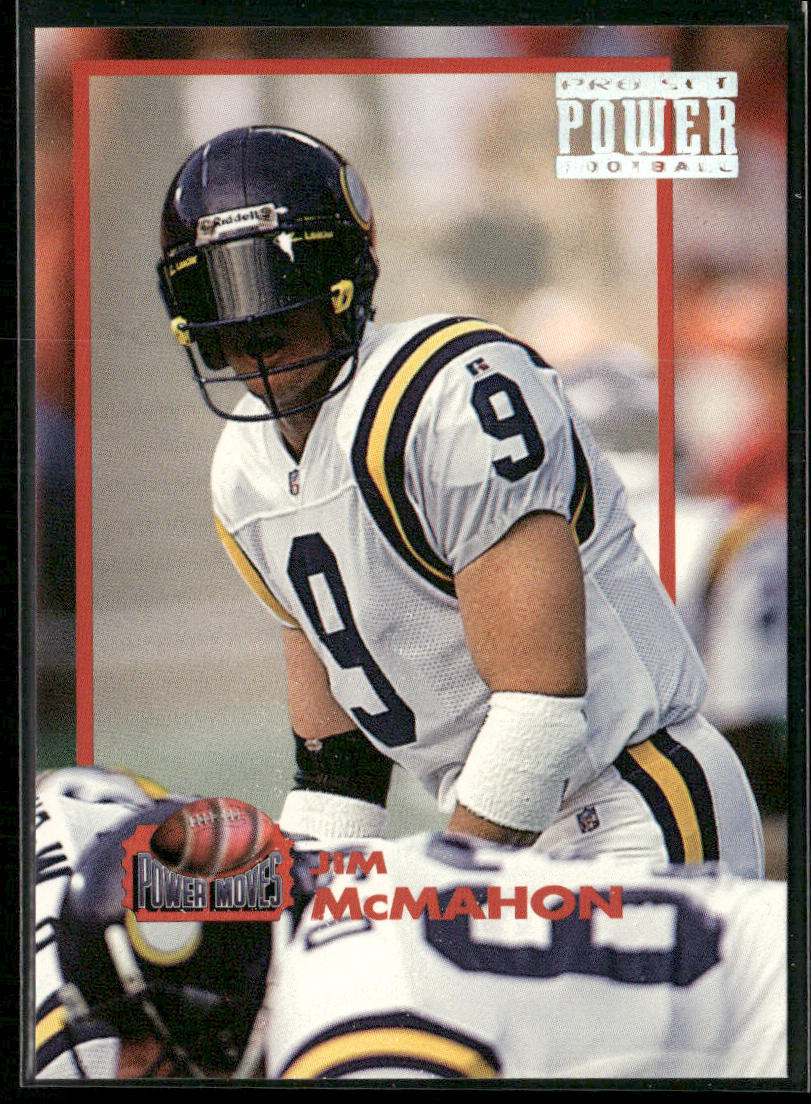 Jim McMahon 1993 Pro Set Power Power Moves #PM32 Minnesota Vikings