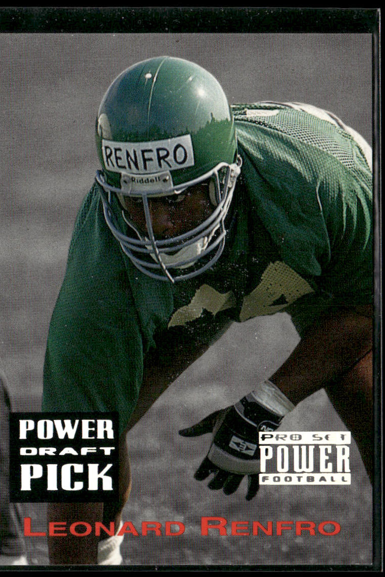 Leonard Renfro 1993 Pro Set Power Draft Picks #PDP21 Philadelphia Eagles