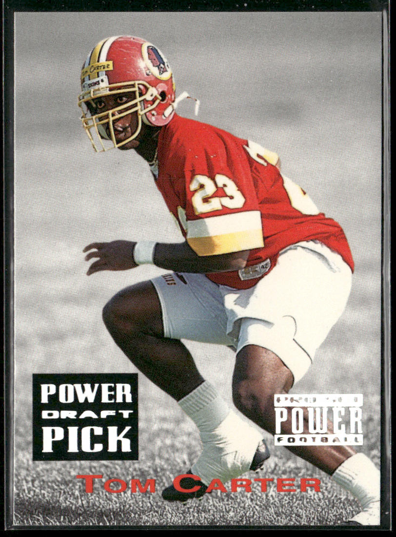 Tom Carter 1993 Pro Set Power Draft Picks #PDP28 Washington Redskins