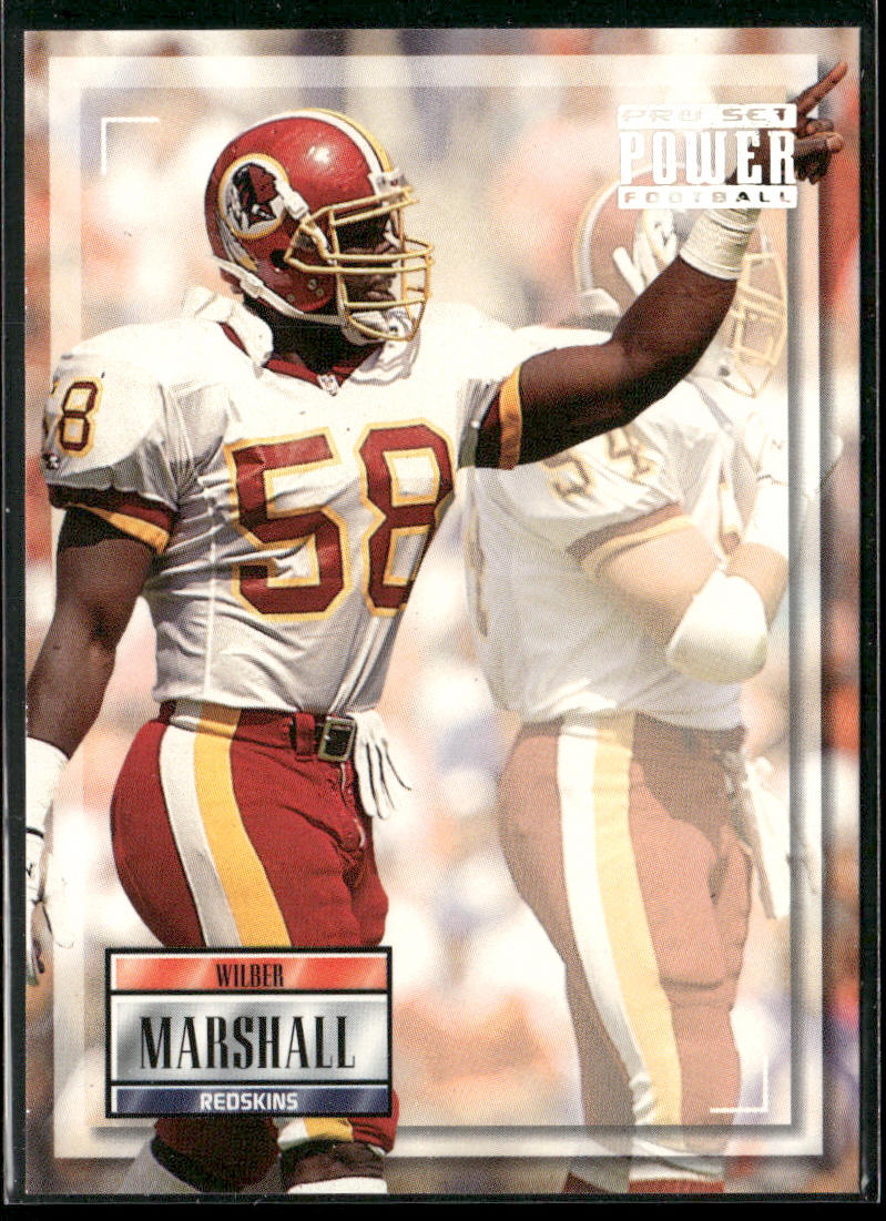 Wilber Marshall 1993 Pro Set Power #158 Washington Redskins