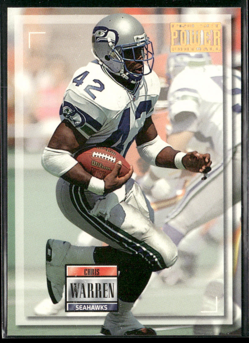 Chris Warren 1993 Pro Set Power Gold #42 Seattle Seahawks