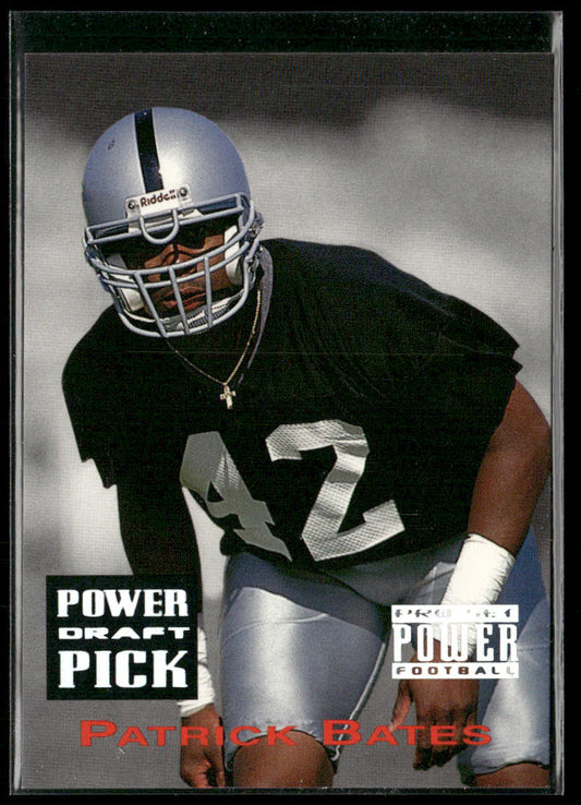Patrick Bates 1993 Pro Set Power Draft Picks #PDP13 Los Angeles Raiders