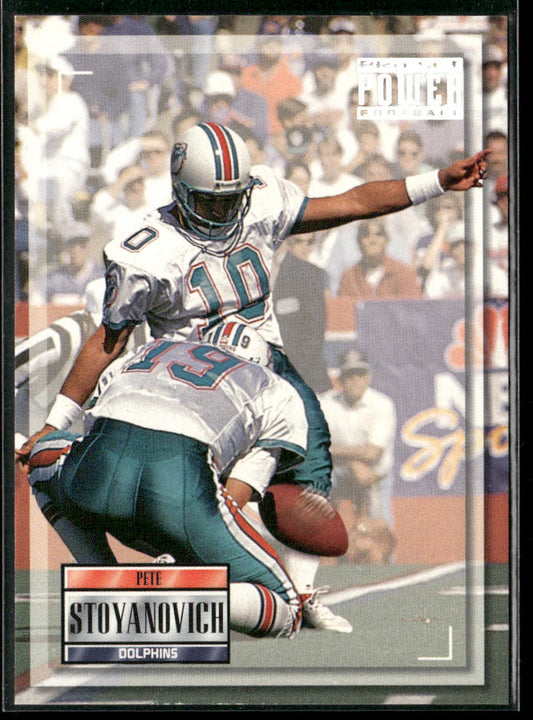 Pete Stoyanovich 1993 Pro Set Power #10 Miami Dolphins